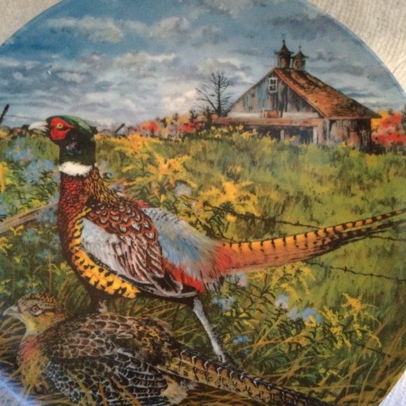 1986 THE PHEASANT Collector Plate Upland Birds of North America Wayne Anderson - Picture 2 of 6